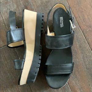 Brand new Michael Kors chunky wedge sandals